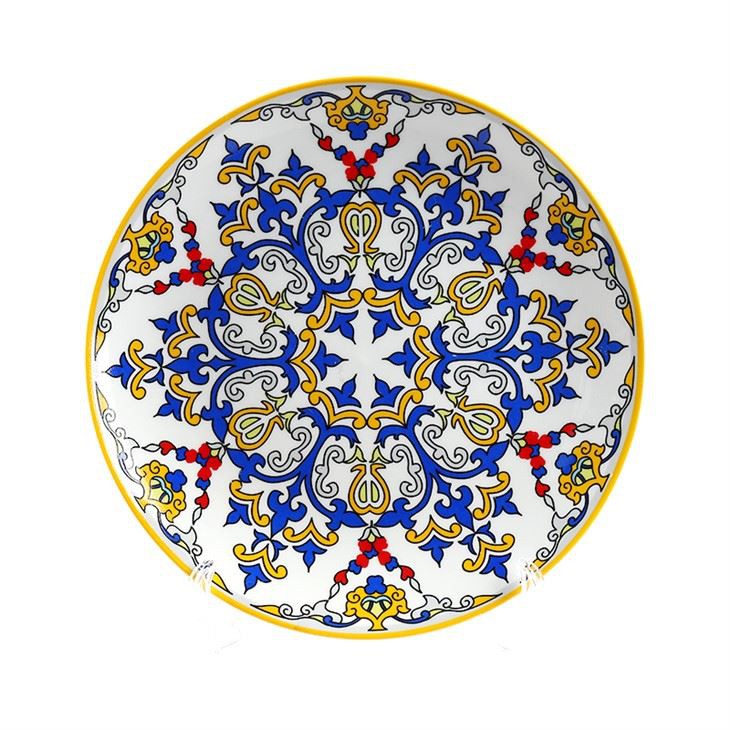 Two Colors Pad Printing Soup Plate