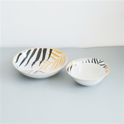 16PCS Tableware Set With Decal Fower
