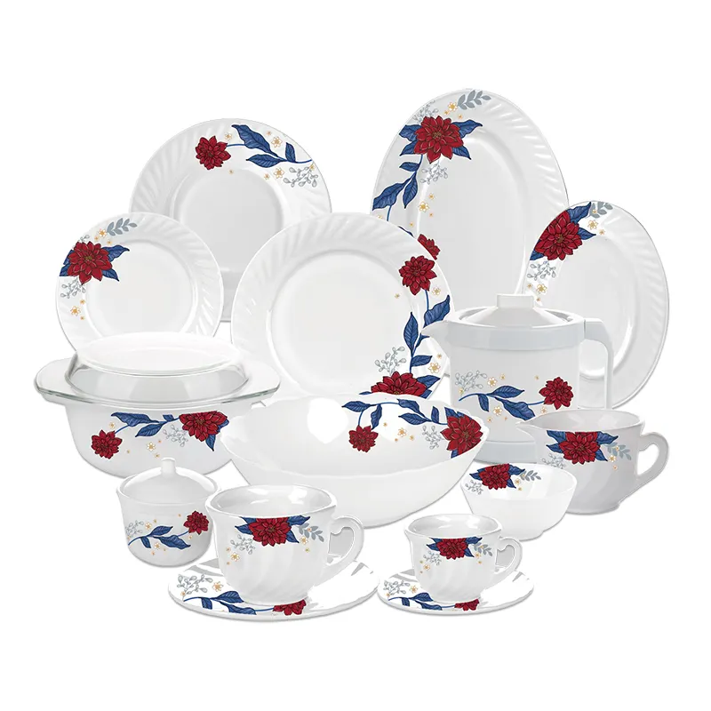 58pcs Opal Dinnerware Set