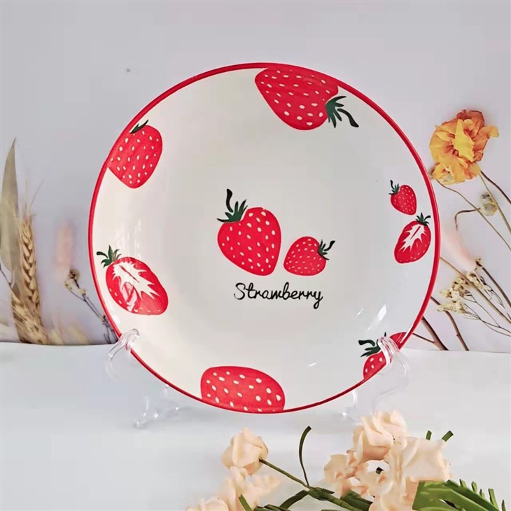 8 Inch Fruit Plate Customized Color And Pattern