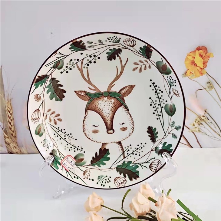 8 Inch Fruit Plate Customized Color And Pattern