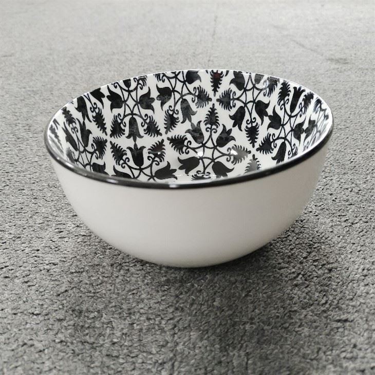 Black Printed Tableware Set