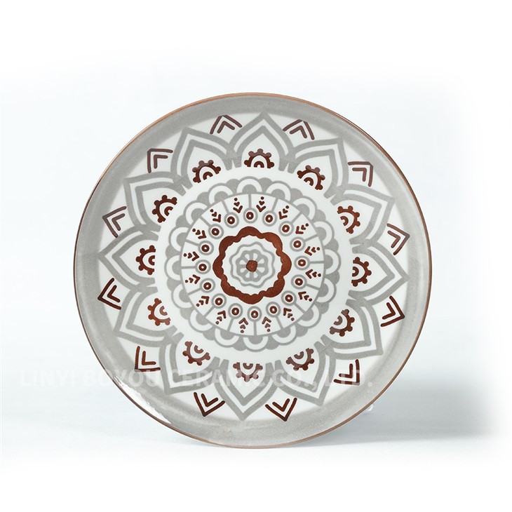 Bohemian Pad Print Dinnerware 24 Set