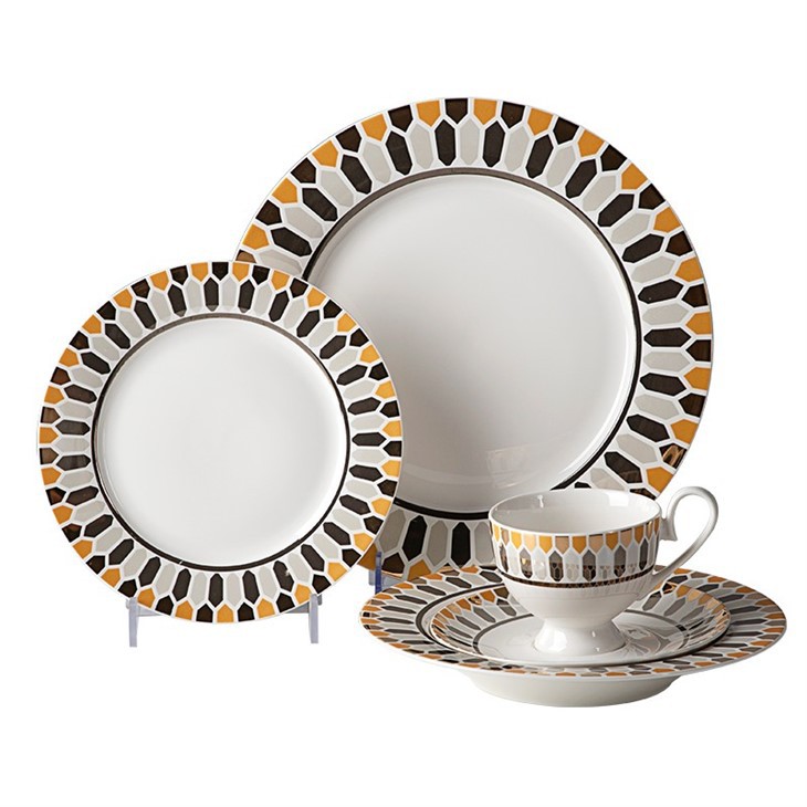 Bone China Tableware Set Luxury Fine