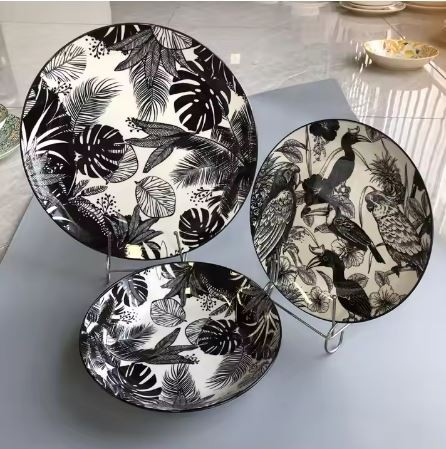 Ceramic Pad Printing Dishes Set