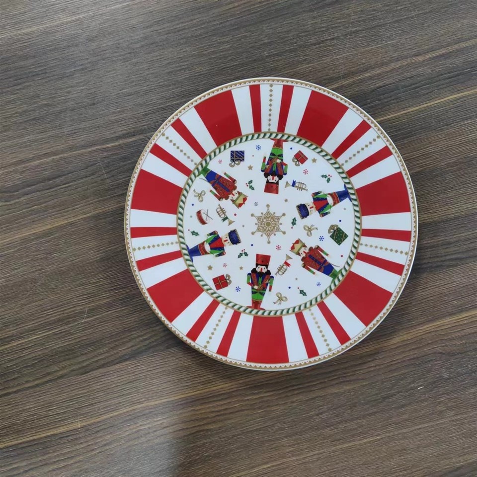 Christmas Applique Ceramic Set