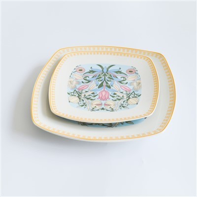 Dinnerware Set With Decal Flower