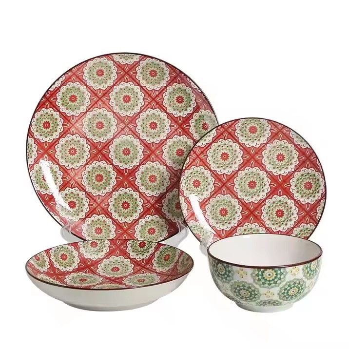 Set de veselă din ceramică pentru tampografia