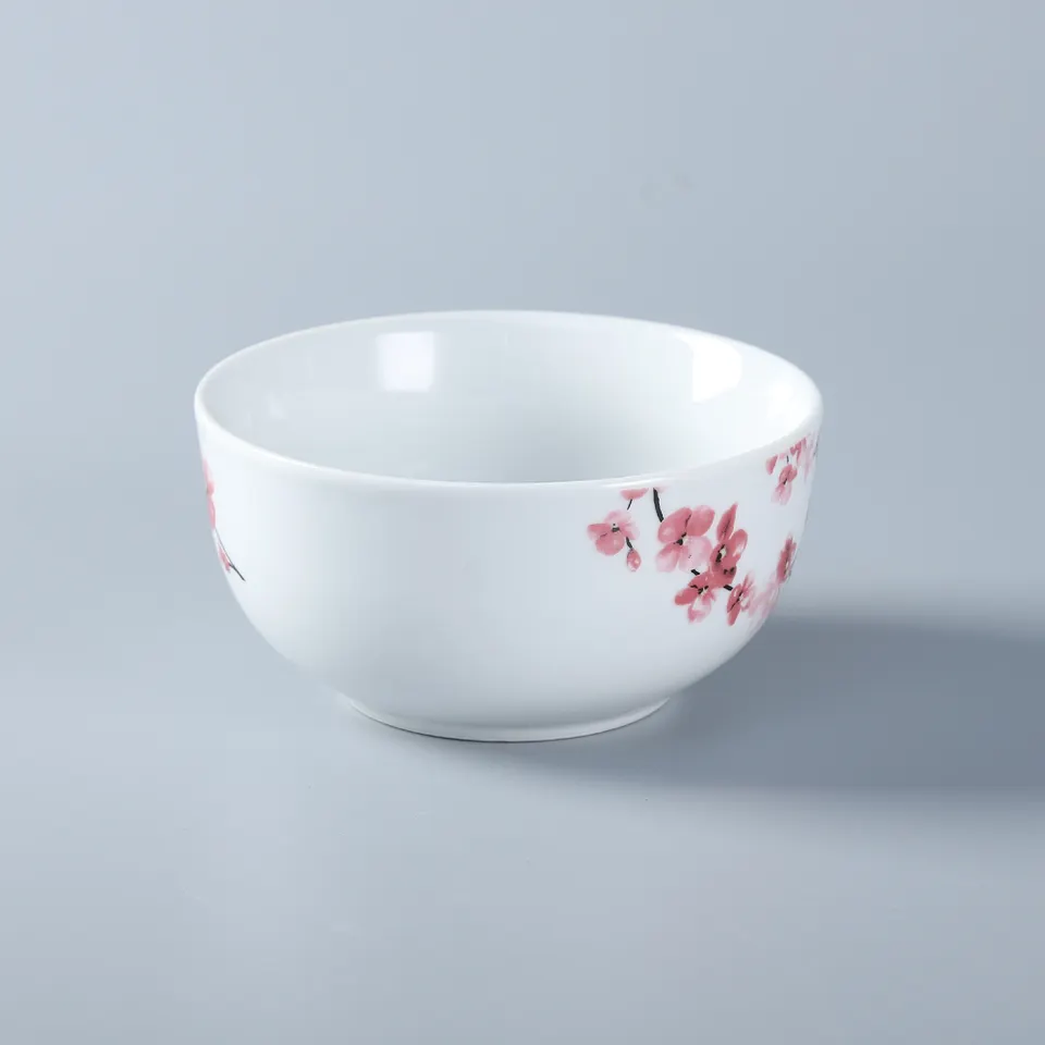 Decal Flower Cramic Porcelain Dinnerware Set