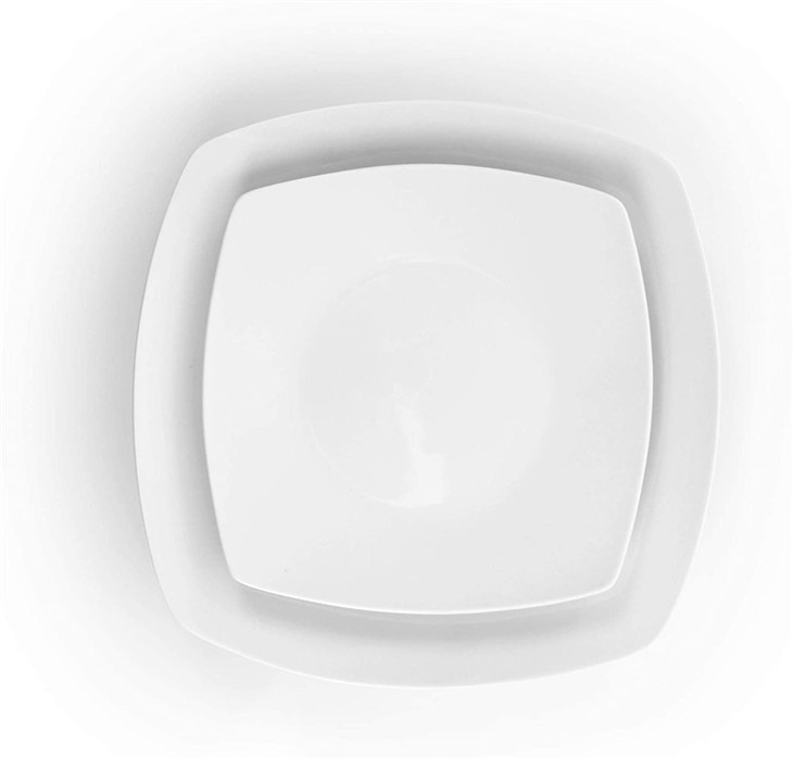 Pure White Ceramic Hotel Dinnerware Set