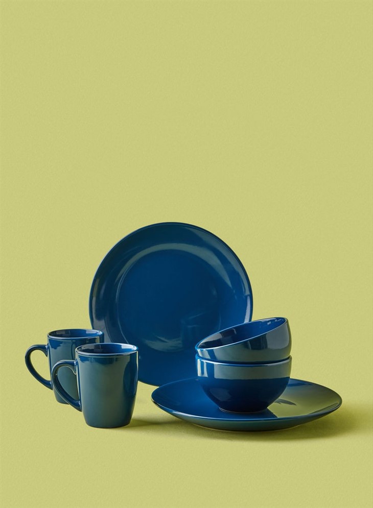 Stoneware Plate Dishes Bowls Piece Dinner Set
