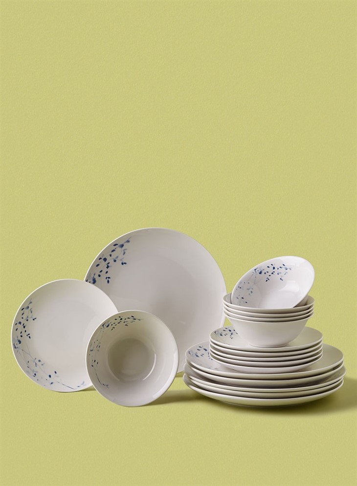Stoneware Plate Dishes Bowls Piece Dinner Set