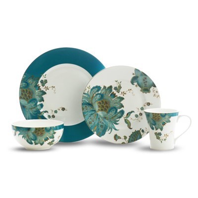 Tableware Set With Decal Flower