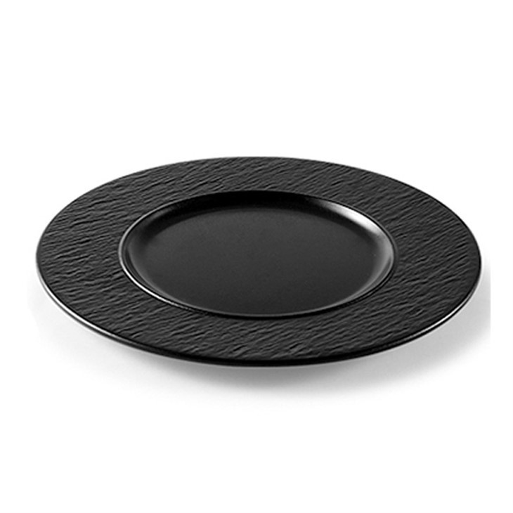 Wholesale Custom Restaurant Black Round Plate